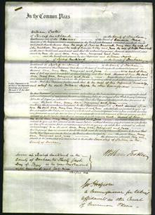 Court of Common Pleas - Ann Marshall, Mary Ann Maddison, Margaret Ridley and Jane Marshall-Original Ancestry