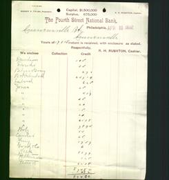 Bank Letterhead - Fourth Street National Bank