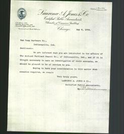 Letterhead - Laurence A. Jones & Co.