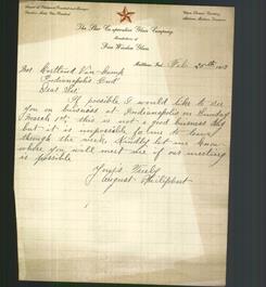 Letterhead - The Star Co-operative Glass Company