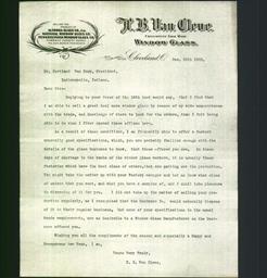 Letterhead - H.B. Van Cleve