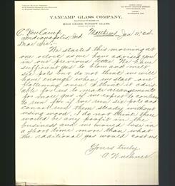 Letterhead - VanCamp Glass Company