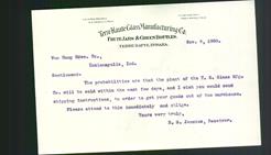 Letterhead - Terre Haute Glass Manufacturing Co.