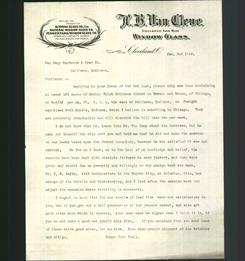 Letterhead - H.B. Van Cleve