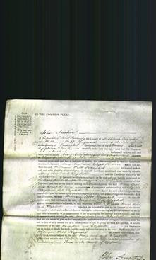 Court of Common Pleas - Mary Ann Austen and Elizabeth Kain-Original Ancestry