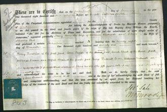 Deed by Married Women - Mary Jane Beckwith and Selina Bott-Original Ancestry