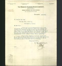 Letterhead - The Wabash Screen Door Company