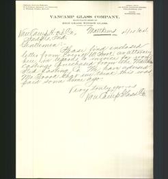 Letterhead - VanCamp Glass Company