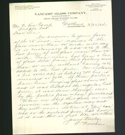 Letterhead - VanCamp Glass Company