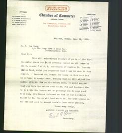 Letterhead - Abilene Offer Advantages Chamber of Commerce