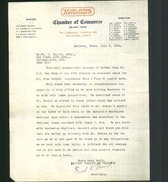 Letterhead - Abilene Offer Advantages Chamber of Commerce