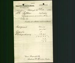 Bank Letterhead - Fort Pitt National Bank