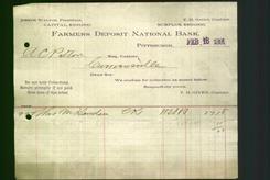 Bank Letterhead - Farmers Deposit National Bank