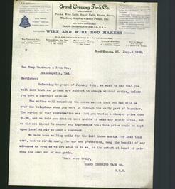 Letterhead - Grand Crossing Tack Co.