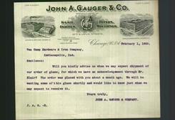 Letterhead - John A. Gauger & Co.