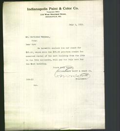 Letterhead - Indianapolis Paint and Color Company