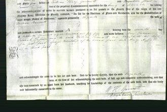 Deed by Married Women - Elizabeth Pounsett-Original Ancestry