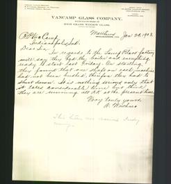 Letterhead - VanCamp Glass Company