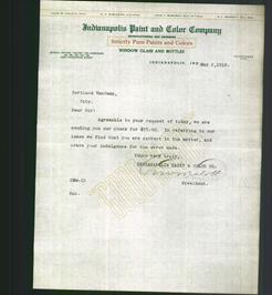 Letterhead - Indianapolis Paint and Color Company