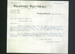 Letterhead - Wickwire Brothers