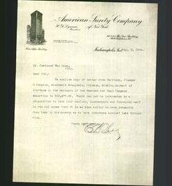 Letterhead - American Surety Company