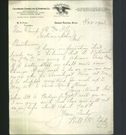 Letterhead - Columbian Enameling & Stamping Co.