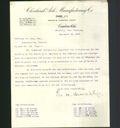 Letterhead - Cleveland Axle Manufacturing Co.