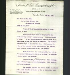 Letterhead - Cleveland Axle Manufacturing Co.