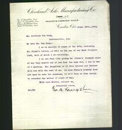 Letterhead - Cleveland Axle Manufacturing Co.