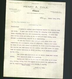 Letterhead - Henry A. Cole