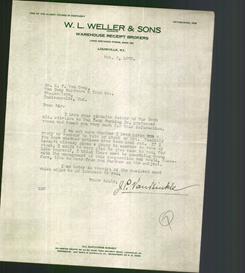 Letterhead - W.L. Weller & Sons