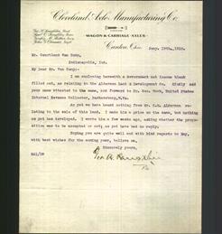 Letterhead - Cleveland Axle Manufacturing Co.