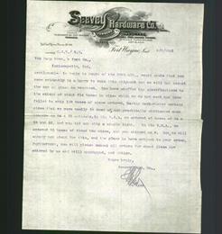 Letterhead - Seavey Hardware Co.