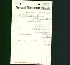 Bank Letterhead - Second National Bank