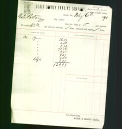 Bank Letterhead - Blair County Banking Company