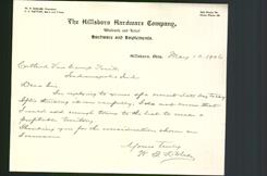 Letterhead - The Hillsboro Hardware Company