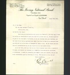 Letterhead - The Irving National Bank