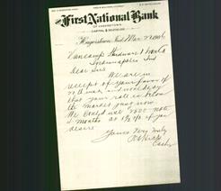 Letterhead - The First National Bank