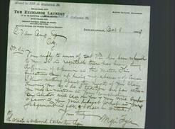 Letterhead - The Excelsior Laundry