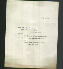 Letter - Heman Dowd, Esq.