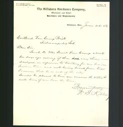 Letterhead - The Hillsboro Hardware Company