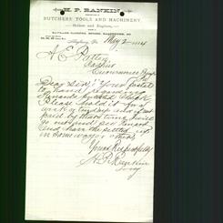 Business Letterhead - H. P. Rankin