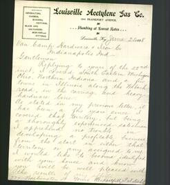 Letterhead - Louisville Acetylene Gas Co.