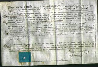 Deed by Married Women - Annie Gouly de Chaville-Original Ancestry
