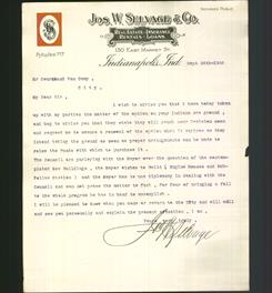 Letterhead - Jos. W. Selvage & Co.