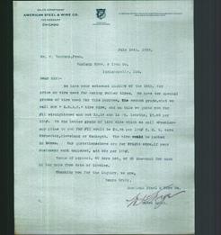 Letterhead - American Steel & Wire Co.