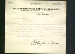 Letterhead - Belknap Hardware & Manufacturing Co.
