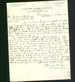Letterhead - VanCamp Glass Company