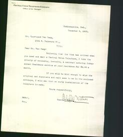 Letterhead - Central Union Telephone Company