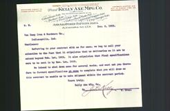 Letterhead - Kelly Axe Mfg. Co.